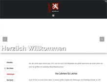 Tablet Screenshot of lehrtersv.de